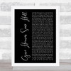 Hardy Give Heaven Some Hell Black Script Song Lyric Music Art Print