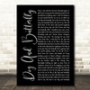 Heart Dog And Butterfly Black Script Song Lyric Music Art Print