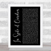 John Prine In Spite of Ourselves Black Script Song Lyric Music Art Print