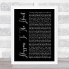Leonard Cohen Happens To The Heart Black Script Song Lyric Music Art Print