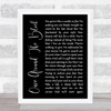 Badly Drawn Boy Once Around The Block Black Script Song Lyric Quote Music Print