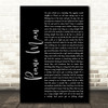 Billy Joel Piano Man Black Script Song Lyric Quote Music Print