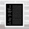 Boyzone Love Me For A Reason Black Script Song Lyric Quote Music Print