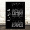 Cody Jinks No Words Black Script Song Lyric Quote Music Print