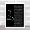 Daniel Caesar Blessed Black Script Song Lyric Quote Music Print