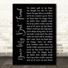 Don Williams You're My Best Friend Black Script Song Lyric Quote Music Print