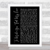 Garth Brooks To Make You Feel My Love Black Script Song Lyric Quote Music Print