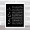 John Lennon Working Class Hero Black Script Song Lyric Quote Music Print