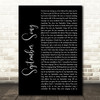 JP Cooper September Song Black Script Song Lyric Quote Music Print