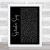 JP Cooper September Song Black Script Song Lyric Quote Music Print