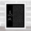 Maren Morris The Bones Black Script Song Lyric Quote Music Print