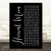 Neil Young Harvest Moon Black Script Song Lyric Quote Music Print