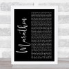 Rush Marathon Black Script Song Lyric Quote Music Print