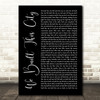 Starship We Built This City Black Script Song Lyric Quote Music Print