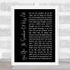 Stevie Wonder You Are The Sunshine Of My Life Black Script Song Lyric Quote Music Print