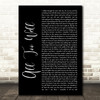 Taylor Swift All Too Well Black Script Song Lyric Quote Music Print
