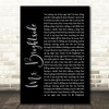 The Killers Mr Brightside Black Script Song Lyric Quote Music Print