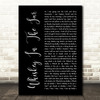 Thin Lizzy Whiskey In The Jar Black Script Song Lyric Quote Music Print