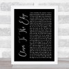 Thirty Seconds To Mars Closer To The Edge Black Script Song Lyric Quote Music Print