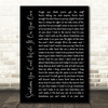 U2 Sometimes You Can't Make It On Your Own Black Script Song Lyric Quote Music Print