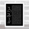 Alice Kristiansen Moon And Back Black Script Song Lyric Quote Print