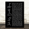 Berlin Take My Breath Away Black Script Song Lyric Quote Print