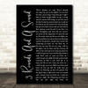 Blind Pilot 3 Rounds And A Sound Black Script Song Lyric Quote Print
