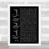 Blind Pilot 3 Rounds And A Sound Black Script Song Lyric Quote Print