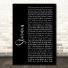 David Bowie Starman Black Script Song Lyric Quote Print
