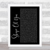 Ed Sheeran Shape Of You Black Script Song Lyric Quote Print