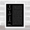 Garth Brooks If Tomorrow Never Comes Black Script Song Lyric Quote Print