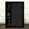 Haley & Michaels Giving It All (To You) Black Script Song Lyric Quote Print