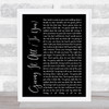 Haley & Michaels Giving It All (To You) Black Script Song Lyric Quote Print