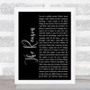 Hoobastank The Reason Black Script Song Lyric Quote Print