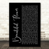 India Arie Beautiful Flower Black Script Song Lyric Quote Print