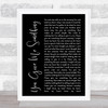 James Morrison You Give Me Something Black Script Song Lyric Quote Print