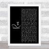 Leona Lewis Run Black Script Song Lyric Quote Print