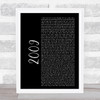 Mac Miller 2009 Black Script Song Lyric Quote Print