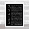 Meat Loaf Two Out Of Three Ain't Bad Black Script Song Lyric Quote Print