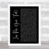 Nahko Medicine For The People Tus Pies Your Feet Black Script Song Lyric Print