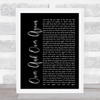 Nathan Sykes Over And Over Again Black Script Song Lyric Quote Print