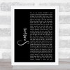 Regina Spektor Samson Black Script Song Lyric Quote Print