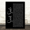 Semisonic Secret Smile Black Script Song Lyric Quote Print