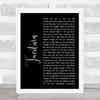Stone Sour Taciturn Black Script Song Lyric Quote Print