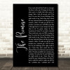 Sturgill Simpson The Promise Black Script Song Lyric Quote Print