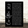 The Beatles One After 909 Black Script Song Lyric Quote Print