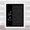 The Levellers One Way Black Script Song Lyric Quote Print