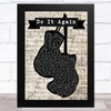 Elevation Worship Do It Again Music Script Boxing Gloves Song Lyric Music Art Print