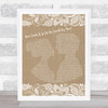 Marvin Gaye How Sweet It Is (To Be Loved By You) Burlap & Lace Song Lyric Print