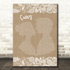 Skinny Lister Carry Burlap & Lace Song Lyric Quote Print